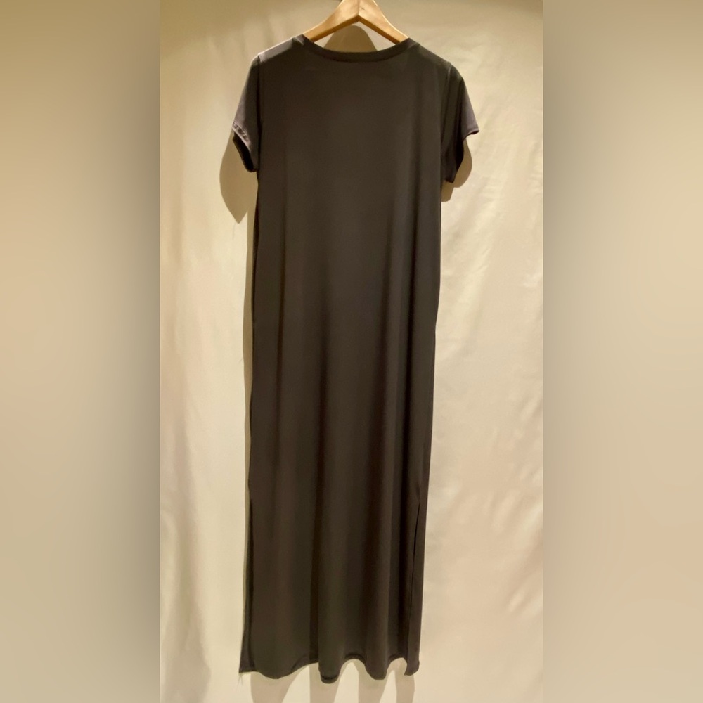 Brigitte Brianna Pocket Maxi Dress, Slate Gray, size M - Picture 4 of 12